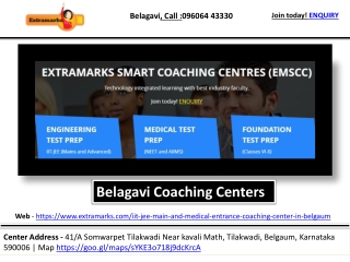 IIT-JEE/NEET/Foundation Study Centers In Belagavi