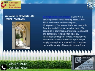 Fence Company Birmingham