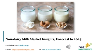 Non dairy Milk Market Insights, Forecast to 2025