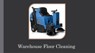 Finding The Right Warehouse Floor Cleaning Service