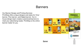 Banners Printing Services