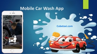 On Demand Mobile Car Wash App