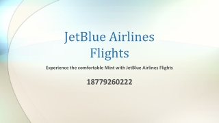 Experience the comfortable Mint with JetBlue Airlines Flights