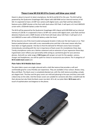 Mi 8 Pro Leather Wallet Cases | Mi 8 Pro Canvas Fabric Back Cover