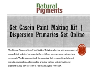 Get Casein Paint Making Kit | Dispersion Primaries Set Online