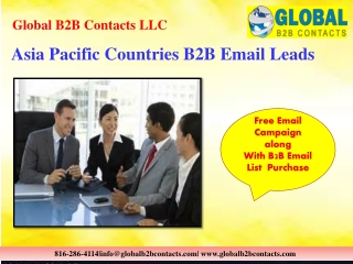 Asia Pacific Countries B2B Email Leads