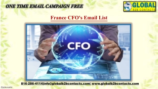 France CFO's Email List