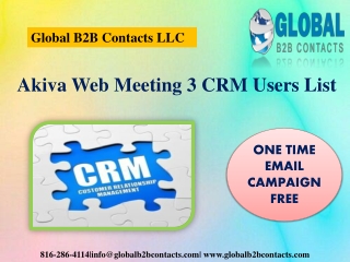 Akiva Web Meeting 3 CRM Users List