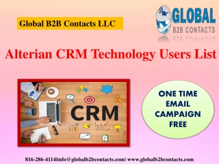 Alterian CRM Technology Users List