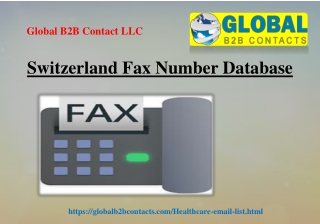 Switzerland Fax Number Database