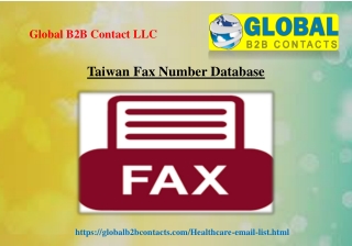 Taiwan Fax Number Database