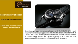 SecureLuxuryShopper - (855) 423-1749