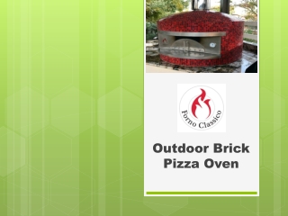 Outdoor Brick Pizza Oven- Fornoclassico.com