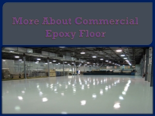 More About Commercial Epoxy Floor