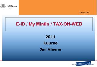 E-ID / My Minfin / TAX-ON-WEB