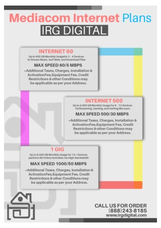 Mediacom Internet Plans