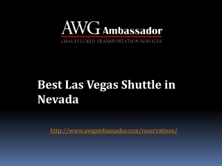 Best Las Vegas Shuttle in Nevada