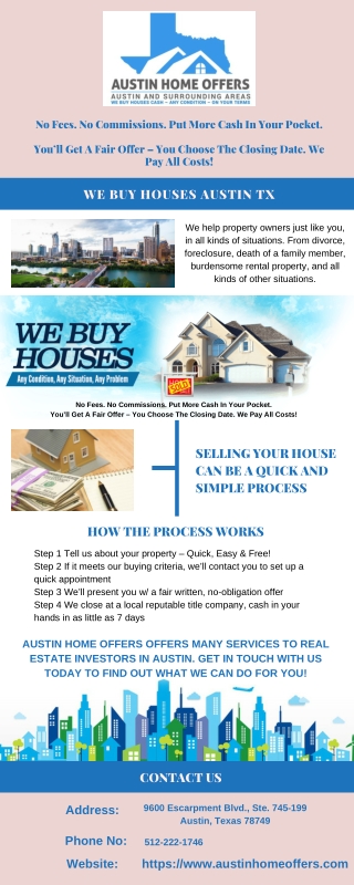 We Buy Houses Austin Tx - Austin Home Offers