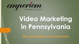 Video Marketing in Pennsylvania-Emporiomdigital