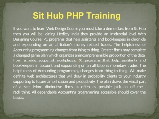 PHP Training