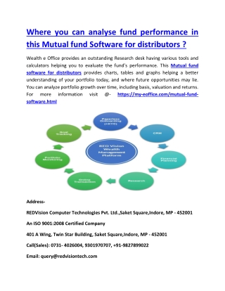 Where you can analyse fund performance in this Mutual fund Software for distributors ?