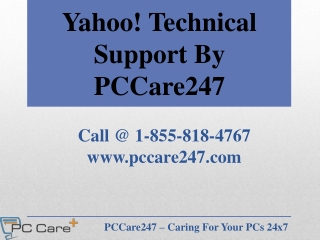 Technical Support for Yahoo, Yahoo Mail Support - PCCare247