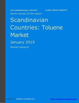 WMStrategy Demo Scandinavian Countries Toluene Market January 2019