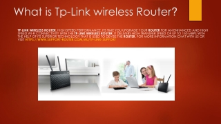 Tp-link installation