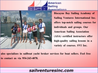 American Sailing Association Schools, Florida