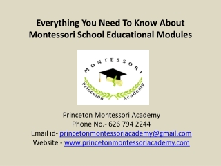 Princeton Montessori Academy