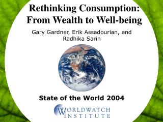 Rethinking Consumption: From Wealth to Well-being