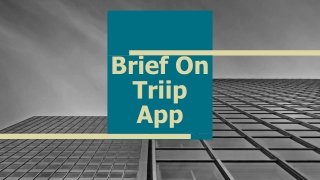 Brief on Triip App
