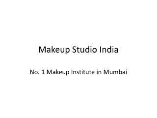 Makeup Institute in Mumbai