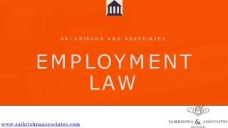 Employment Law - Sai Krishna Associates