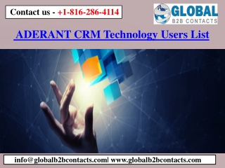 ADERANT CRM Technology Users List