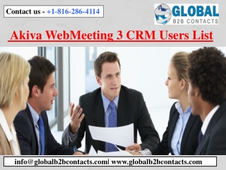 Akiva WebMeeting 3 CRM Users List