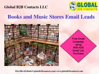 Books and Music Stores Email Leads