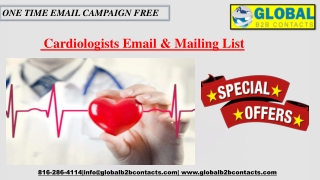 Cardiologists Email & Mailing List