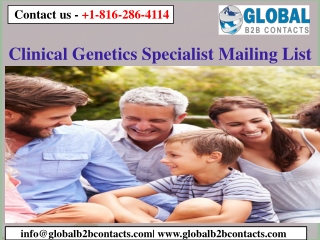 Clinical Genetics Specialist Mailing List