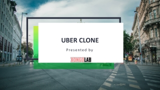 Uber Clone App by XongoLab