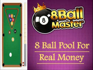 8 Ball Pool For Real Money