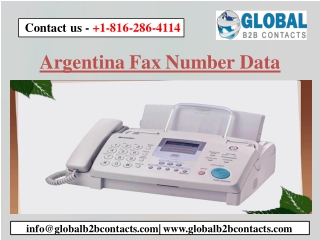 Argentina Fax Number Data