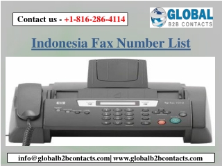 Indonesia Fax Number List