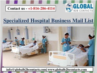 Specialized Hospital Business Mail List