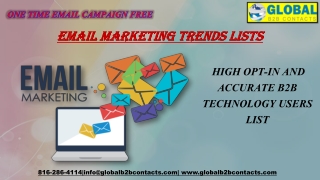 Email Marketing Trends lists