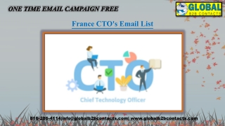 France CTO's Email List
