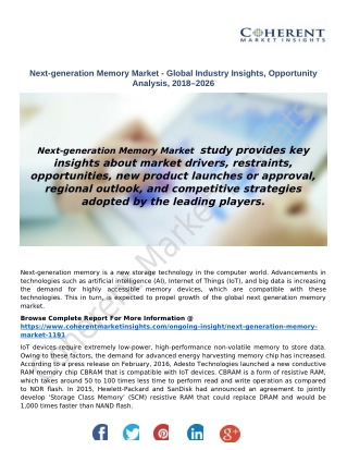 Next-generation Memory Market