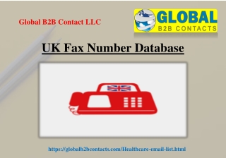 UK Fax Number Database