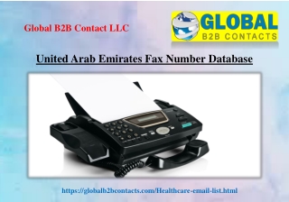 United Arab Emirates Fax Number Database