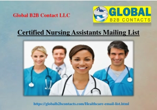 Certified Nursing Assistants Mailing List